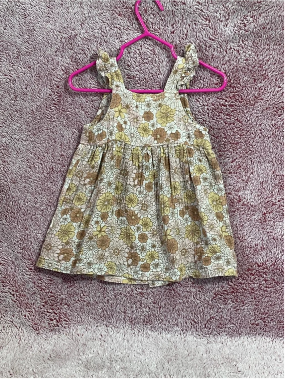 Baby Girls Rabbit+Bear Organic Casual Dress floral 18 month sundress